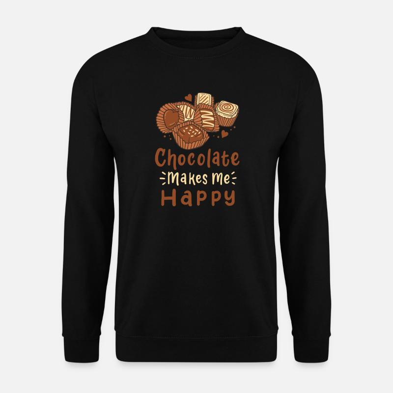 Schokolade Pralinen - Unisex Pullover - Schwarz