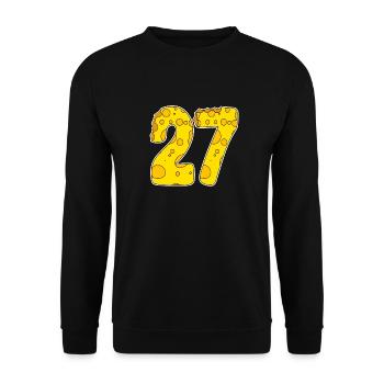 27 ans Lustig Käse - Sweat-shirt Unisexe - noir - Devant - Alina (178cm) & Michal (187cm)