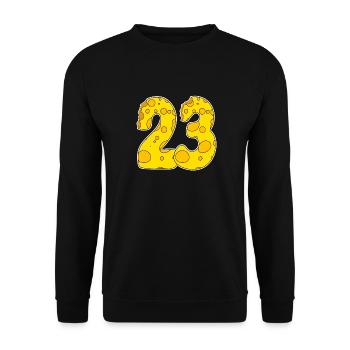 23 ans Lustig Käse - Sweat-shirt Unisexe - noir - Devant - Alina (178cm) & Michal (187cm)
