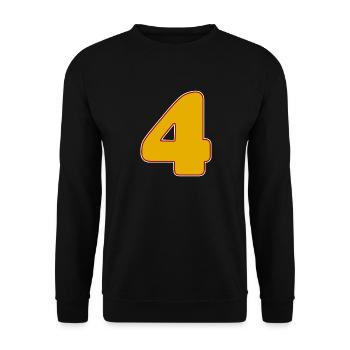 4 - Vier - Unisex Pullover - Schwarz - Vorne - Alina (178cm) & Michal (187cm)