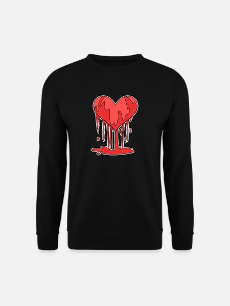 Heart injured - Unisex Sweatshirt - black