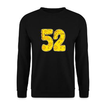 52 ans de Lustig Käse - Sweat-shirt Unisexe - noir - Devant - Alina (178cm) & Michal (187cm)