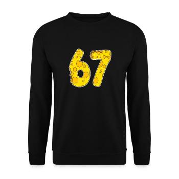 67 ans de Lustig Käse - Sweat-shirt Unisexe - noir - Devant - Alina (178cm) & Michal (187cm)