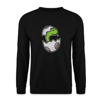 Baby Schlange Kleinkind Motiv - Unisex Pullover - Schwarz - Vorne - Alina (178cm) & Michal (187cm)