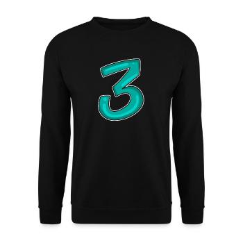 3 - Three - Third - Unisex Sweatshirt - black - Front - Alina (178cm) & Michal (187cm)