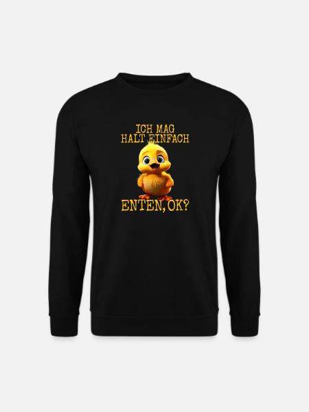Duck Cute Ducklings I just like ducks - Unisex Sweatshirt - black