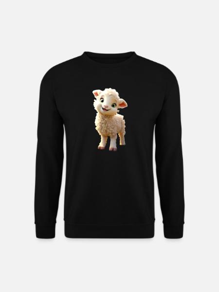 Schaf Lamm Mäh Schäfchen Schäfer Süße Schafe Schaf - Unisex Pullover - Schwarz