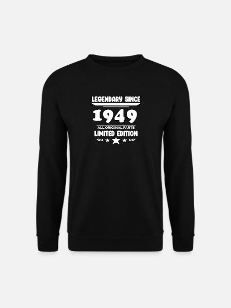 1949 - Jahrgang 1949 - Baujahr 1949 - Unisex Pullover - Schwarz