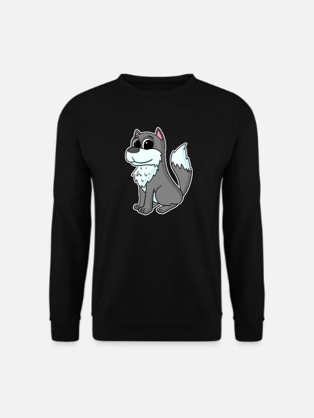 Wolf Animal - Unisex Sweatshirt - black