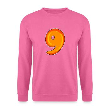 Nine - 9 Motif - Unisex Sweatshirt - pink - Front
