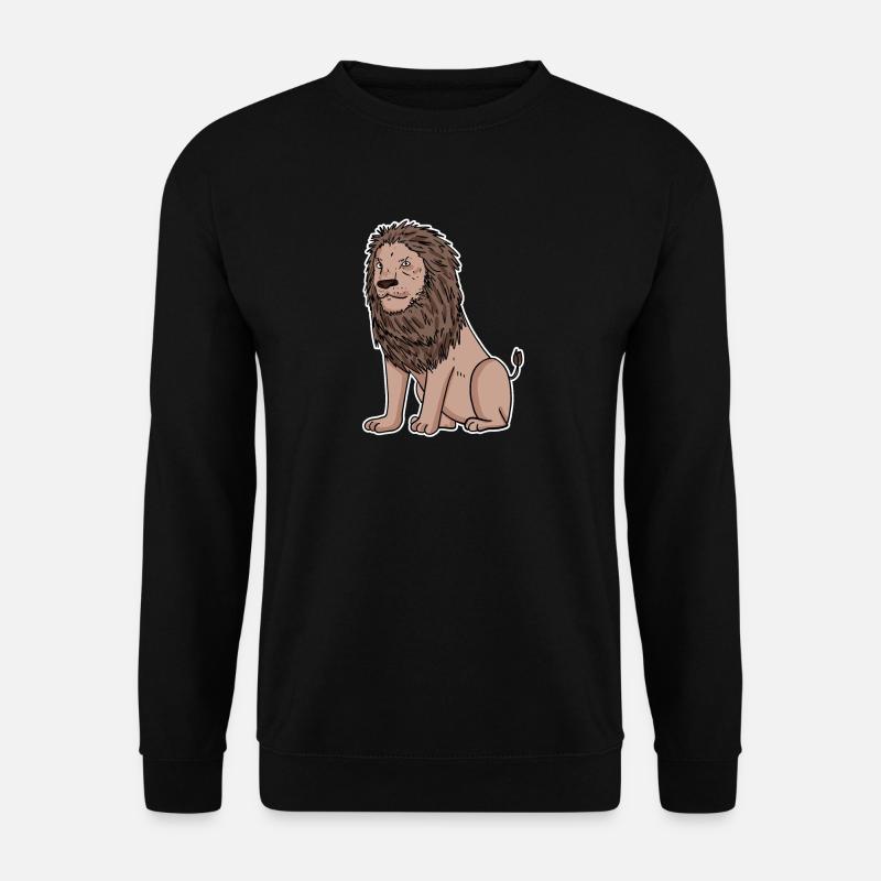 Lion Motif - Unisex Sweatshirt - black