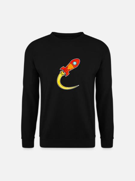 Rocket Motif - Unisex Sweatshirt - black