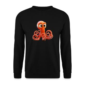 Octopus Small Octopus Cuttlefish Cute Octopus - Unisex Sweatshirt - black - Front - Alina (178cm) & Michal (187cm)