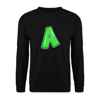 point A Initial point - Unisex Sweatshirt - black - Front - Alina (178cm) & Michal (187cm)