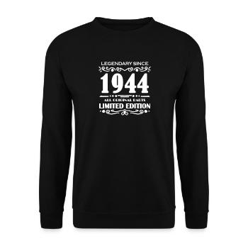 1944 - Year 1944 - Year 1944 - Unisex Sweatshirt - black - Front - Alina (178cm) & Michal (187cm)
