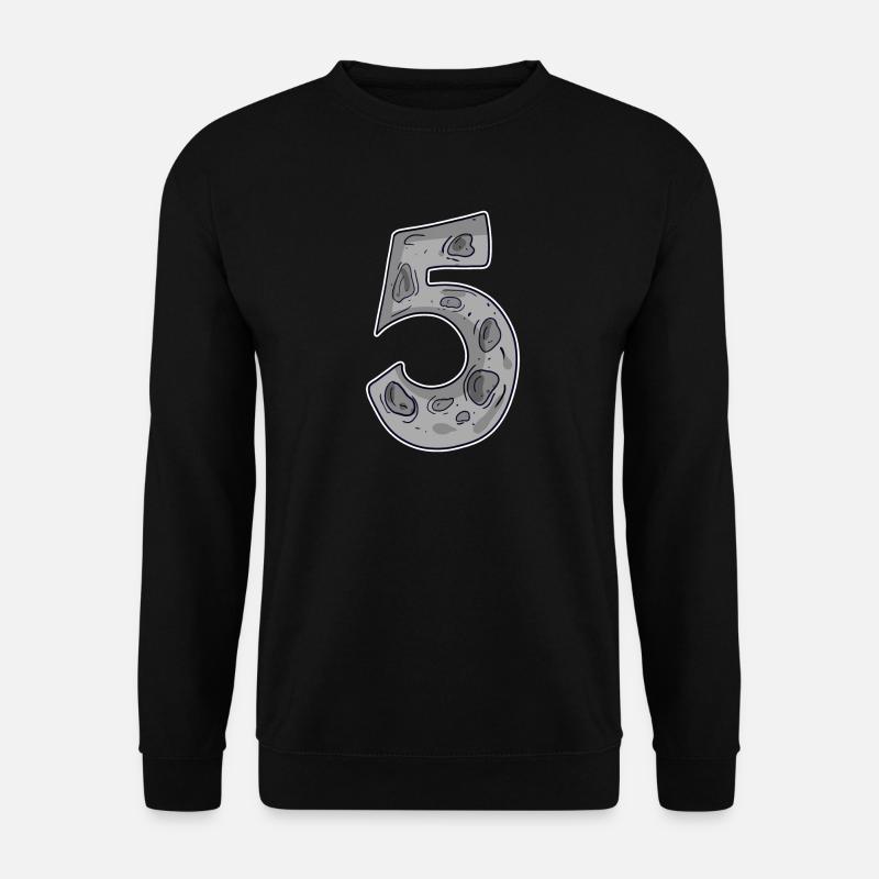 Number 5 Space - Unisex Sweatshirt - black