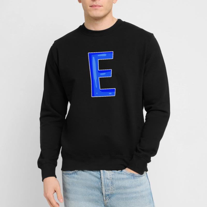 Buchstabe E - Anfangsbuchstabe E Unisex Pullover