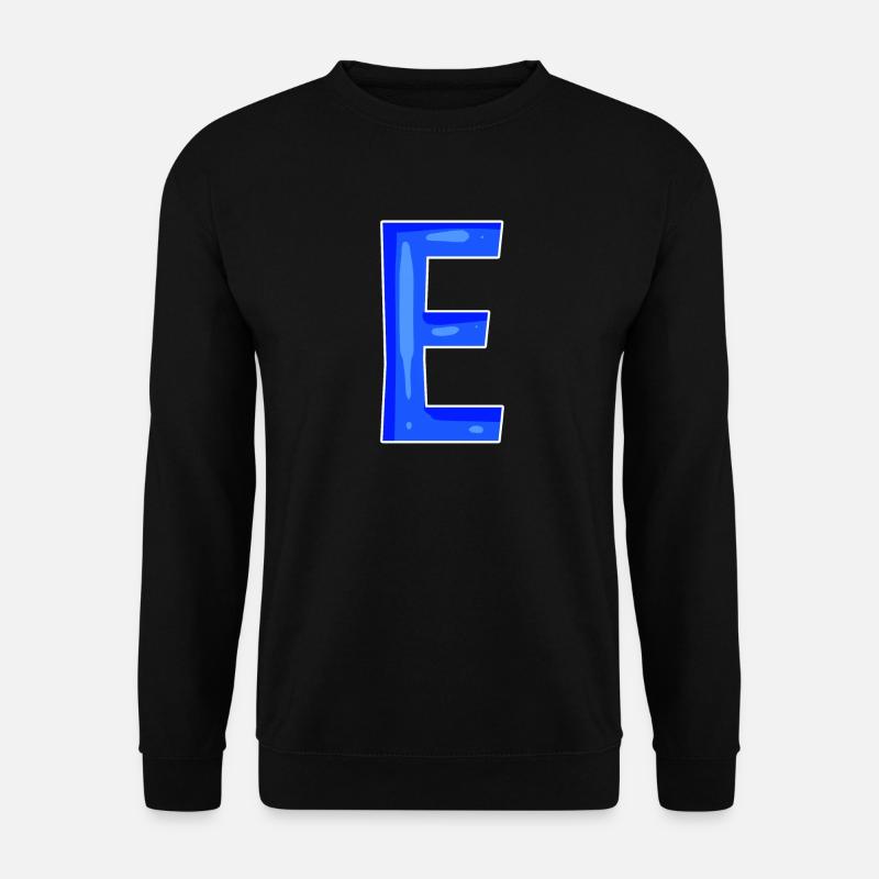 Point E - Initial point E - Unisex Sweatshirt - black