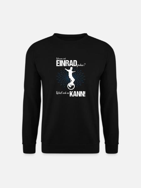 Einrad fahren - Unisex Pullover - Schwarz