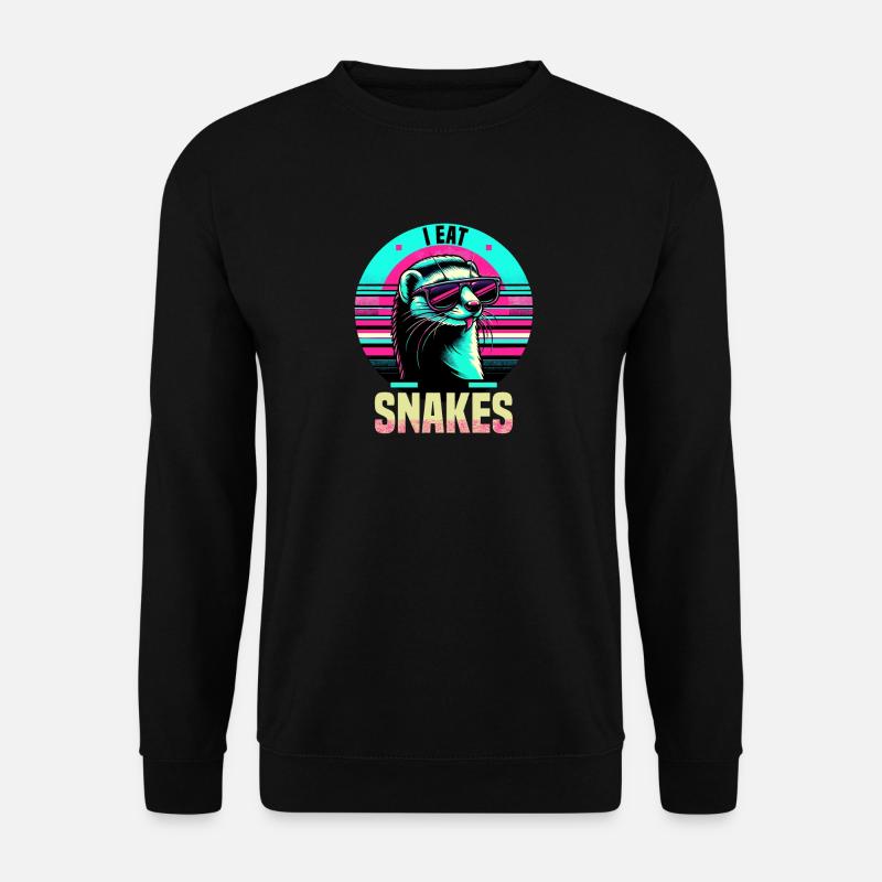 I Eat Snakes Vintage Mungo - Unisex Pullover - Schwarz