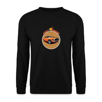 SUPERSPORTWAGEN MIT SCHNELLEM MOTOR - Unisex Pullover - Schwarz - Vorne - Alina (178cm) & Michal (187cm)