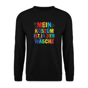 Mon costume est au lavage - Sweat-shirt Unisexe - noir - Devant - Alina (178cm) & Michal (187cm)