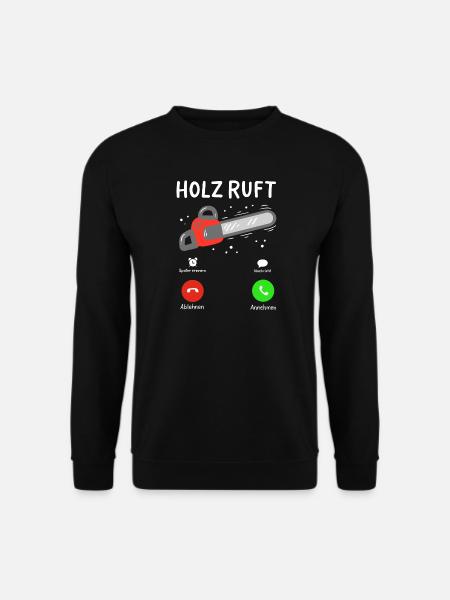 Holz Holzfäller - Unisex Pullover - Schwarz