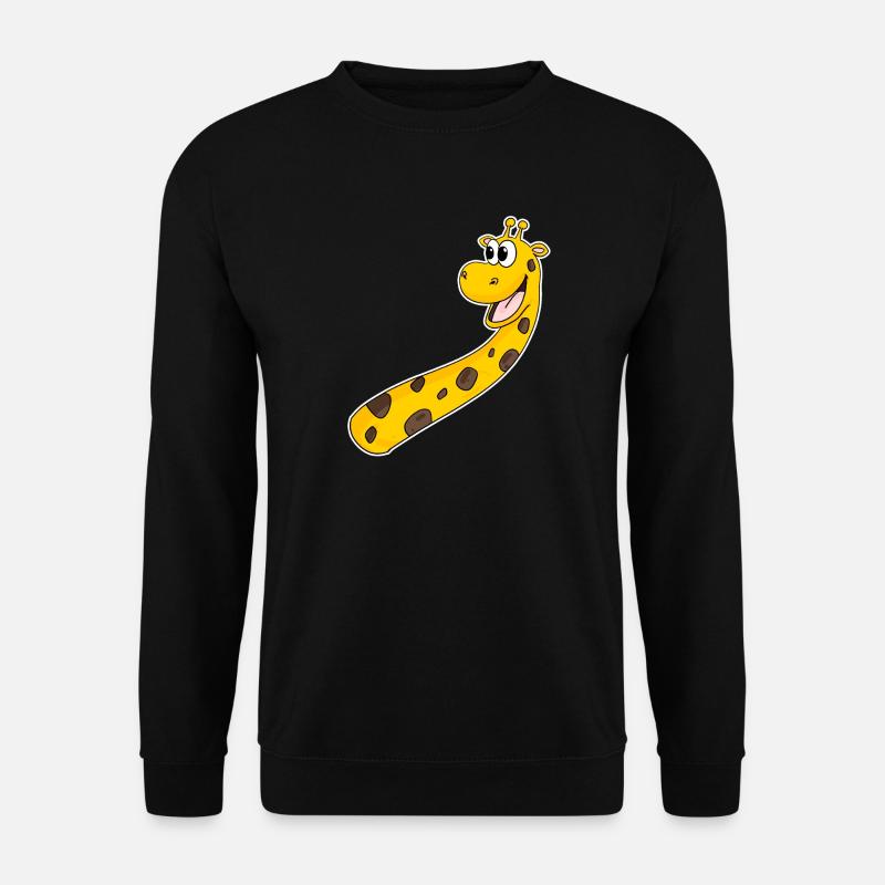 Giraffe Laugh Smile - Unisex Sweatshirt - black