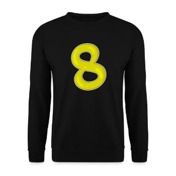 8 - Unisex Sweatshirt - black - Front - Alina (178cm) & Michal (187cm)