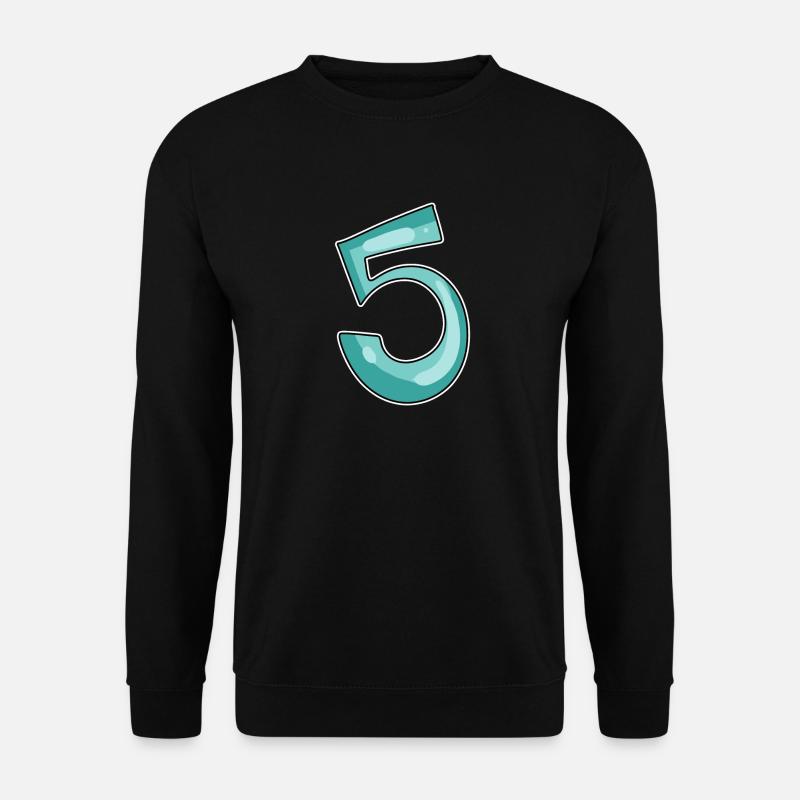 5 Number - Unisex Sweatshirt - black
