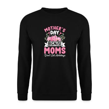 Muttertag - Unisex Pullover - Schwarz - Vorne - Alina (178cm) & Michal (187cm)