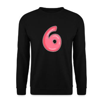 6 - Unisex Pullover - Schwarz - Vorne - Alina (178cm) & Michal (187cm)