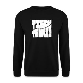 Tennis de table avec batte de tennis de table Ping Pong - Sweat-shirt Unisexe - noir - Devant - Alina (178cm) & Michal (187cm)