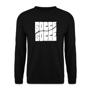 Bocce Spruch Bocce Ball mit Jack Bocci Game Bocce - Unisex Pullover - Schwarz - Vorne - Alina (178cm) & Michal (187cm)