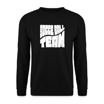 Tenue de l’équipe de pétanque avec Jack Bocci jeu de pétanque - Sweat-shirt Unisexe - noir - Devant - Alina (178cm) & Michal (187cm)