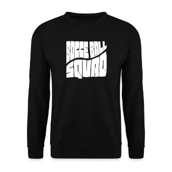 Tenue d’équipe de boules de pétanque avec Jack Bocci jeu de pétanque - Sweat-shirt Unisexe - noir - Devant - Alina (178cm) & Michal (187cm)