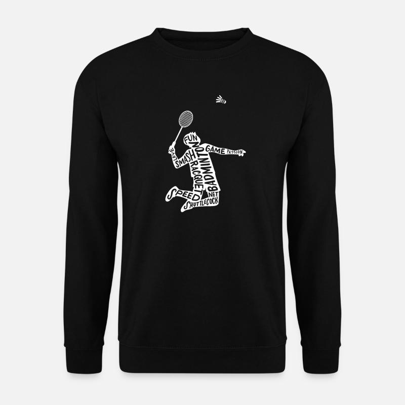 Badminton Badmintonspieler - Unisex Pullover - Schwarz