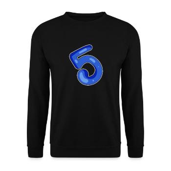 5 Bleu - Sweat-shirt Unisexe - noir - Devant - Alina (178cm) & Michal (187cm)