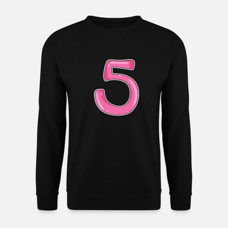 Cinq chiffres numéro 5 - Sweat-shirt Unisexe - noir