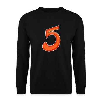 5 - Unisex Sweatshirt - black - Front - Alina (178cm) & Michal (187cm)