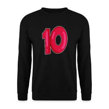 10 - Unisex Sweatshirt - black - Front - Alina (178cm) & Michal (187cm)