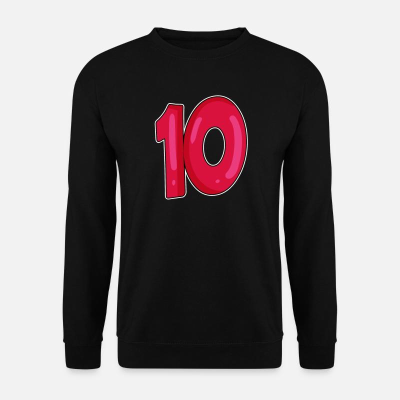 10 - Sweat-shirt Unisexe - noir