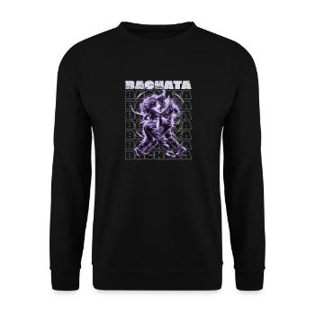 Sensual Latin Bachata Bachateros - Unisex Sweatshirt - black - Front - Alina (178cm) & Michal (187cm)