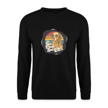 Dog Size of Daddy - Unisex Sweatshirt - black - Front - Alina (178cm) & Michal (187cm)