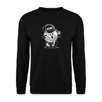 Petanca Legend Boule Kugeln für Bouler Petanque - Unisex Pullover - Schwarz - Vorne - Alina (178cm) & Michal (187cm)