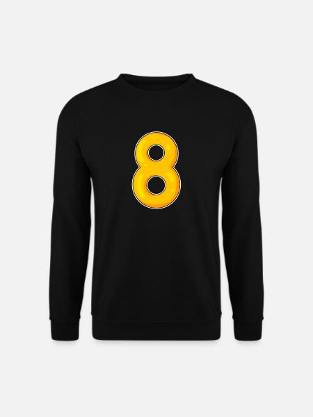 8 Yellow - Unisex Sweatshirt - black