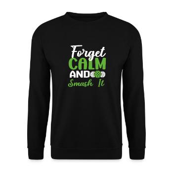 Pickleball Zubehör für Pickleball Spieler Sportfan - Unisex Pullover - Schwarz - Vorne - Alina (178cm) & Michal (187cm)