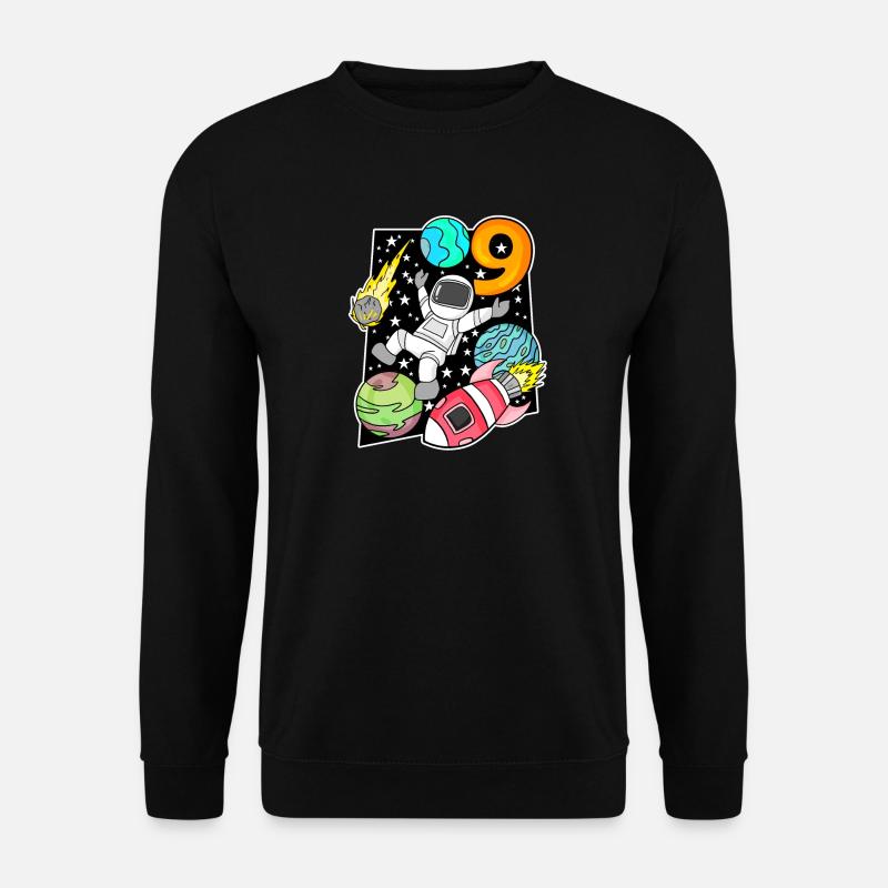 Astronaute - 9e anniversaire garçon - Sweat-shirt Unisexe - noir