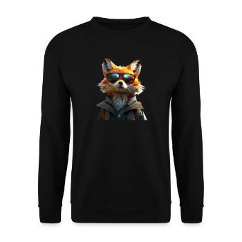 Fuchs Ich Liebe Füchse Rotfuchs Wilder Süßer Fuchs - Unisex Pullover - Schwarz - Vorne - Alina (178cm) & Michal (187cm)