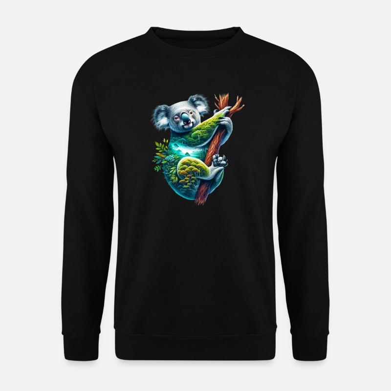 Koala - Unisex Pullover - Schwarz